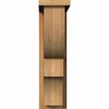 Ekena Millwork Ridgewood Rough Sawn Corbel w/Backplate, Western Red Cedar, 6"W x 14"D x 22"H COR06X14X22RID01RWR